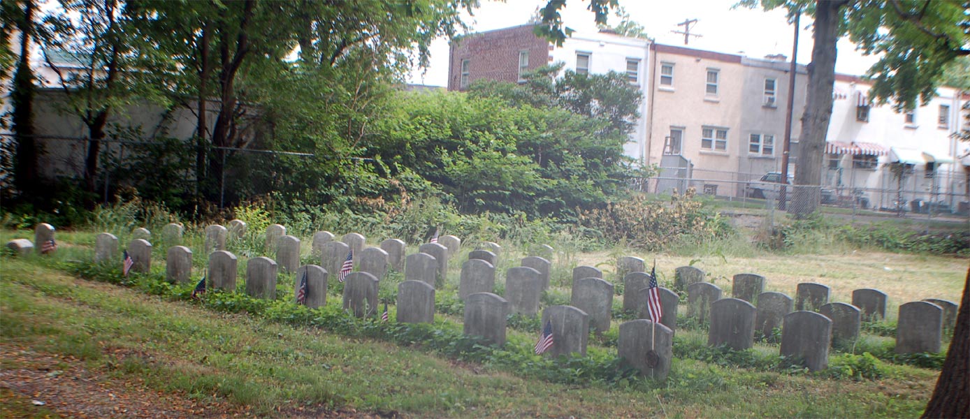 New Camden Cemetery flag and marker placement, May 24, 2009