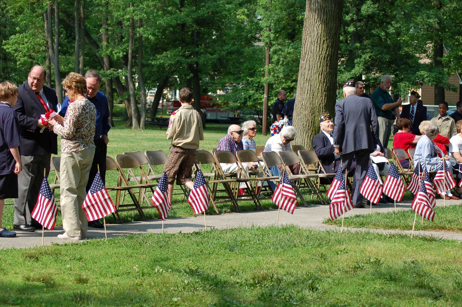 Memorial Day ceremony at Wellwood Memorial Park