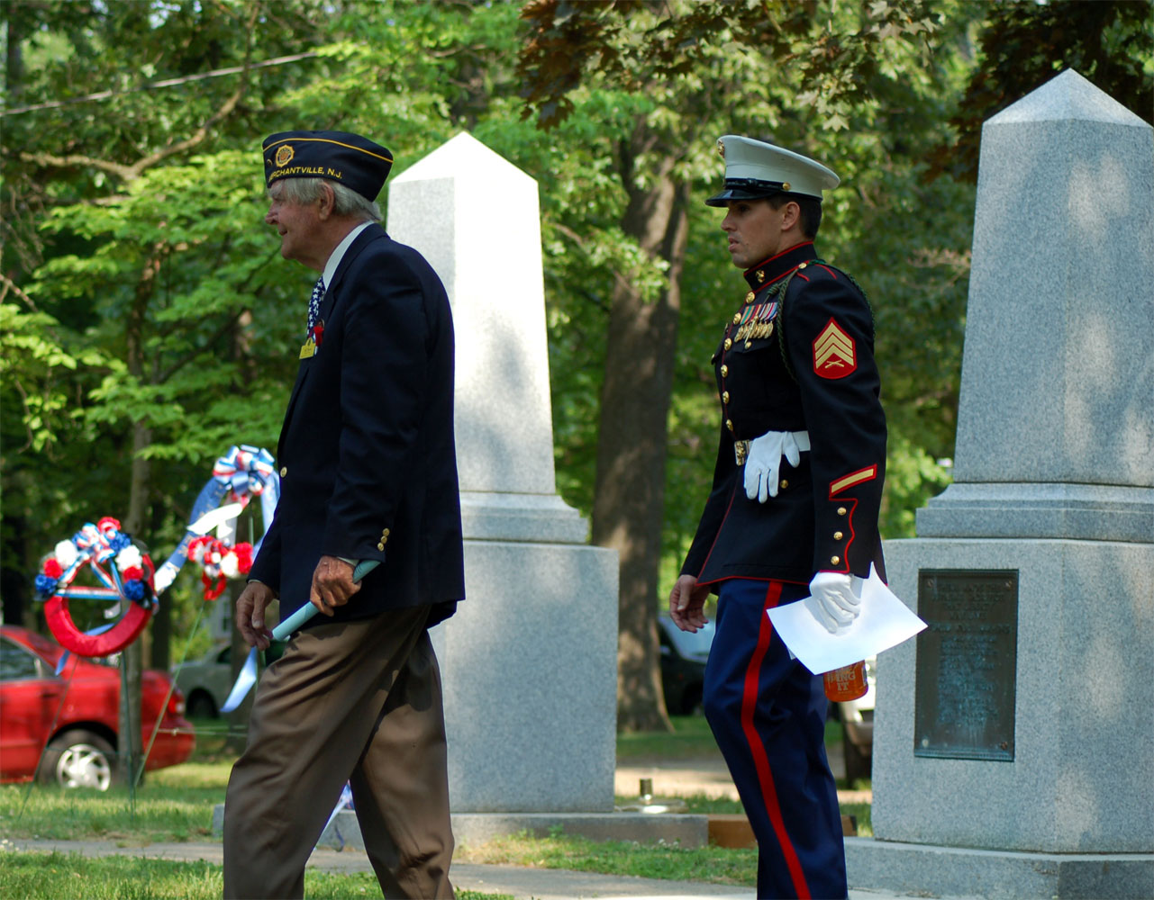Memorial Day ceremony at Wellwood Memorial Park
