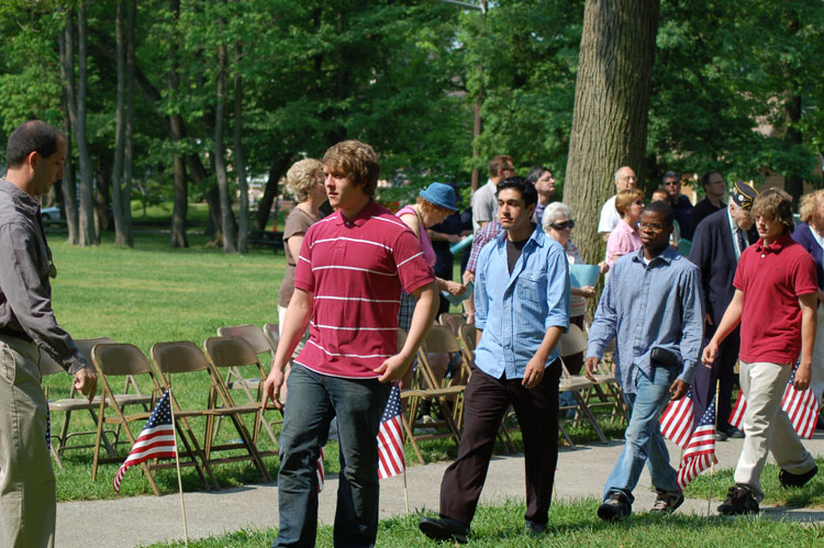 Memorial Day ceremony at Wellwood Memorial Park