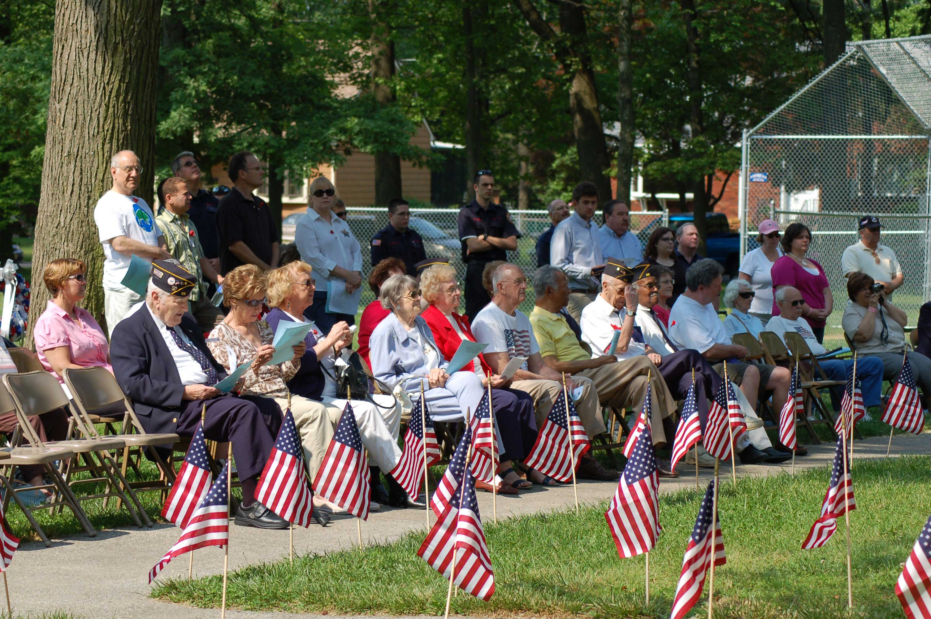 Memorial Day ceremony at Wellwood Memorial Park