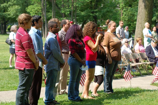 Memorial Day ceremony at Wellwood Memorial Park