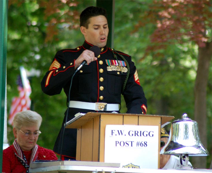 Memorial Day ceremony at Wellwood Memorial Park