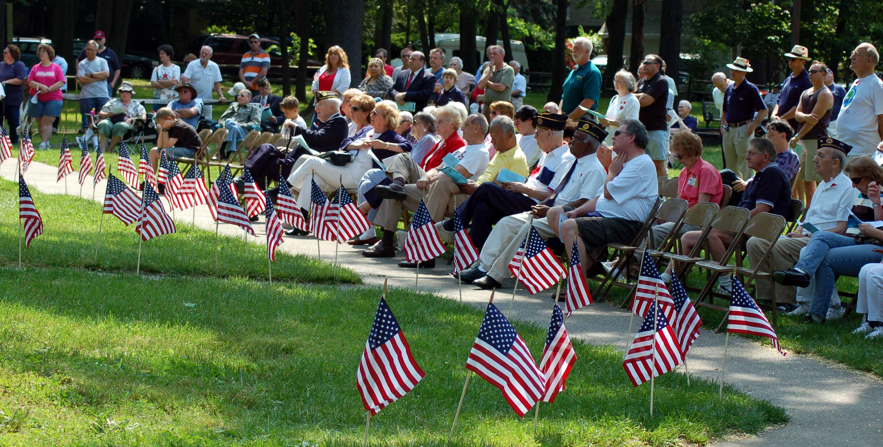 Memorial Day ceremony at Wellwood Memorial Park