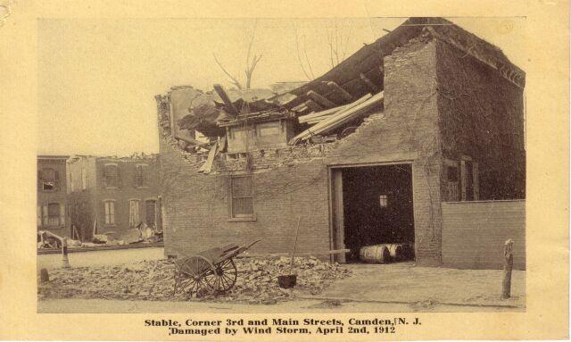 Storm damage from the Cyclone of April 1912, Camden NJ
