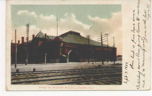3rd Regiment Armory, Camden, New Jersey, postcard