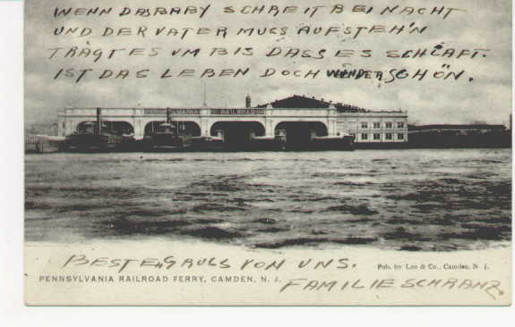 Pennsylvania Railroad Ferries, Camden NJ