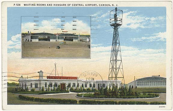 Waiting Rooms and hangars, Central Airport Camden NJ, 1937