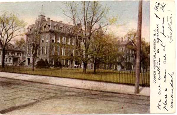 Cooper Hospital postcard
