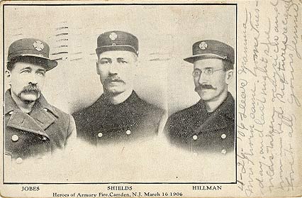 Heroes of the Armory Fire, Camden, NJ, March 1906