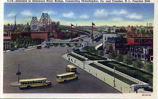 The Delaware River Bridge Plaza