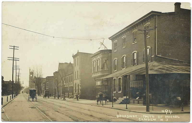 Broadway looking South from Mickle Street, circa 1900