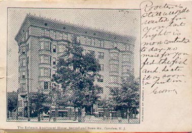 The Robeson House, also known as the Hotel Camden, as seen from North 2nd and Penn Street