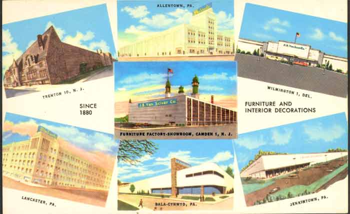 J. B. Van Sciver Factory and Showroom and satellite stores, 1960s