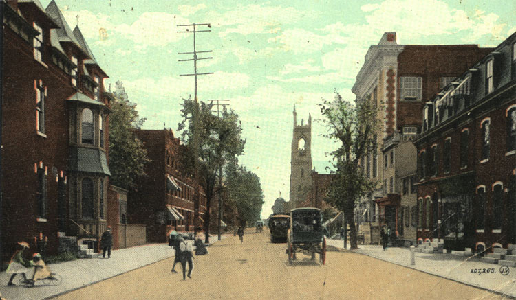 Broadway looking South from Benson Street