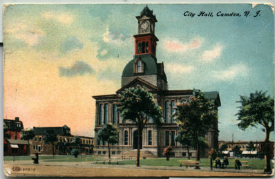 Camden City Hall postcard