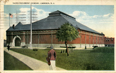 3rd Regiment Armory, Camden, New Jersey, postcard