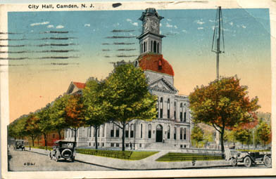 Camden City Hall postcard