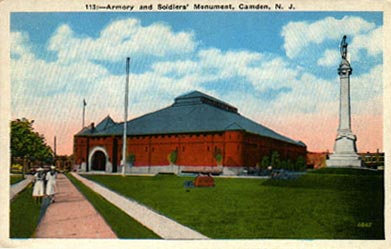 3rd Regiment Armory, Camden, New Jersey, postcard