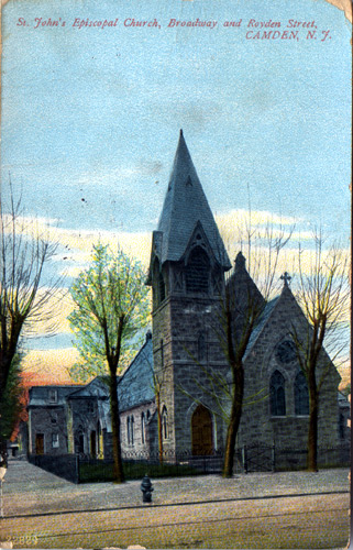 St. John's Episcopal Church, Camden, NJ — postcard