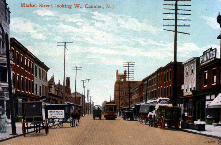 Market Street looking west from 6th Street