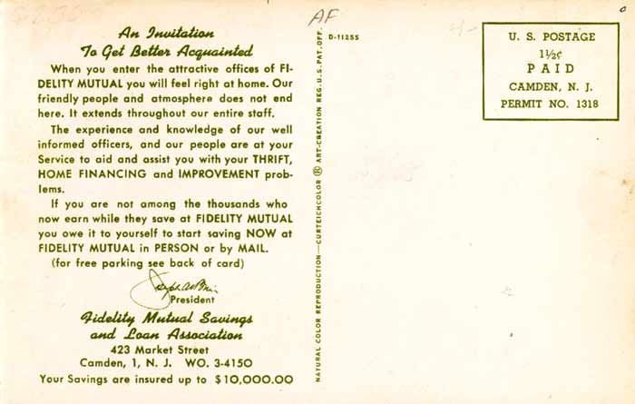 Fidelity Mutual Savings and Loan Association, 423 Market Street