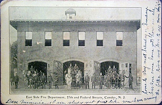 East End Fire Department, 27th and Federal Street, 1907