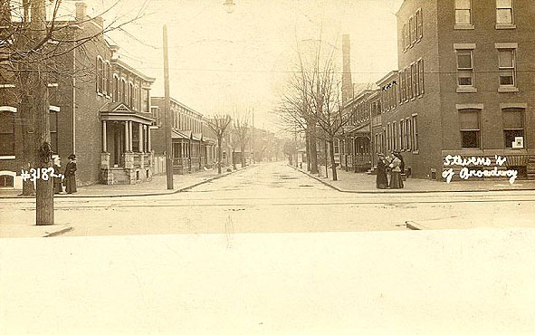 Stevens Street West of Broadway, 1909