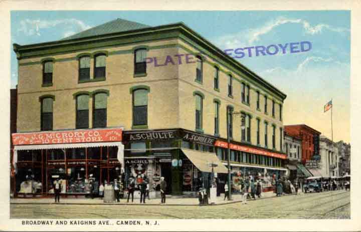 Northwest Corner of Broadway and Kaighn Avenue, circa 1900