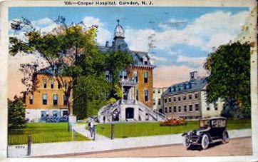Cooper Hospital, North Wing built in 1907 visible