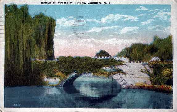 Bridge in Forest Hill Park, 1920s