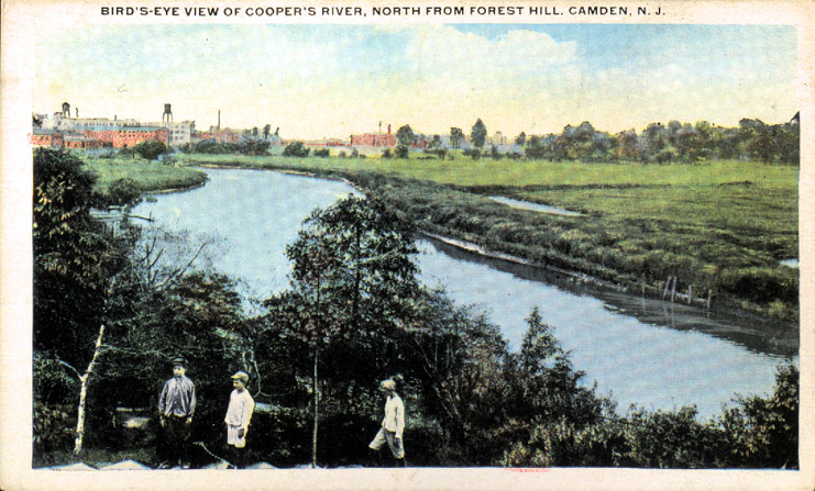Cooper River looking NW from Forest Hill, from about 1910