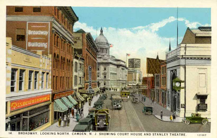 Broadway from Micklen Street, late 1920s — 21 Broadway visible at left