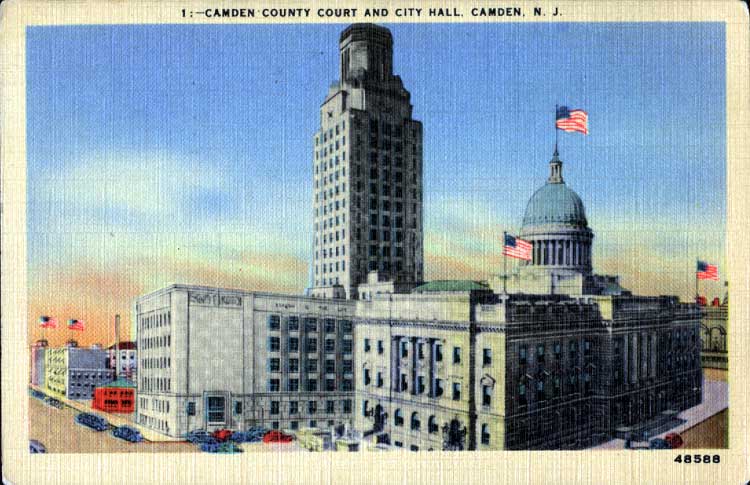 Camden City Hall and County Court House, 1940s