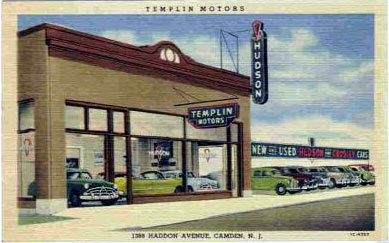 Templin Motors, 1388 Haddon Avenue, early 1950s