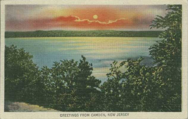Early Greetings from Camden NJ postcard