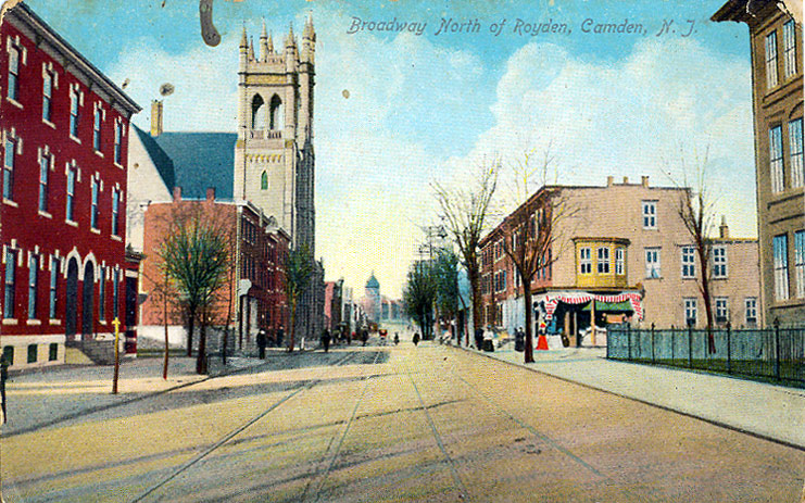 Broadway looking North from Royden Street — Broadway Elementary School on right