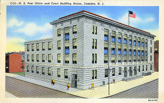 Camden Post Office, 3rd and Market Streets, 1940s