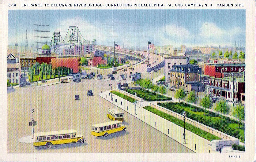 The Delaware River Bridge Plaza