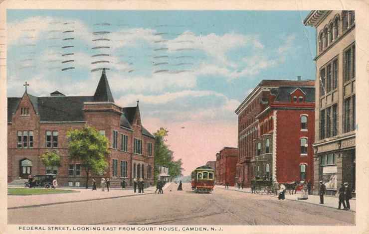 Federal Street and Broadway, Looking East from 6th Street