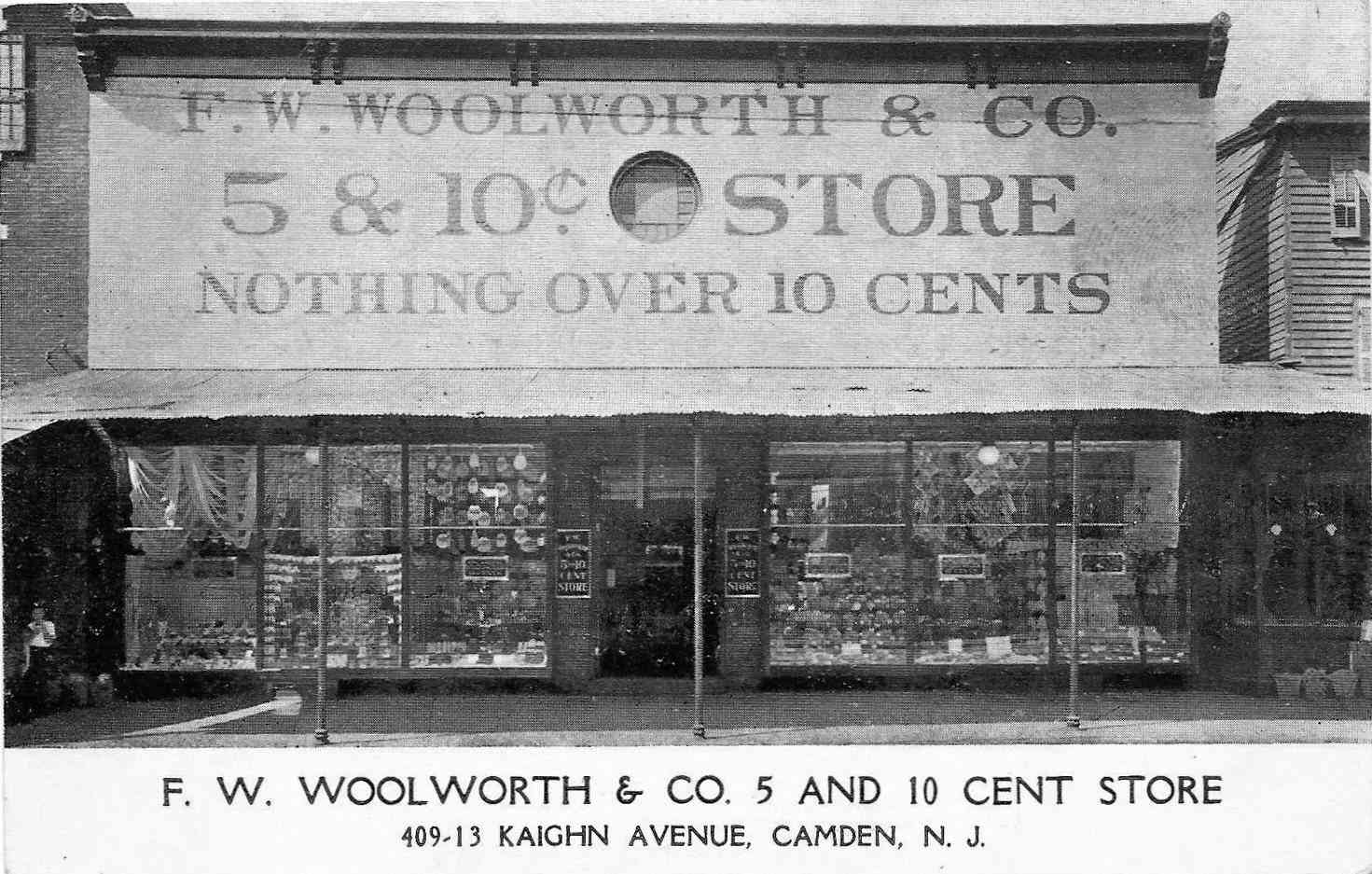 F.W. Woolworth and Co. 5 and 10 Cent Store, 409–413 Kaighn Avenue, 1924–1928