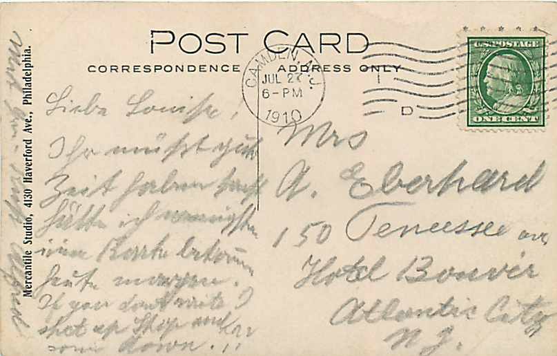River Road at Cambridge Avenue, circa 1908