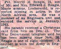 Merl H. Reagle memorial