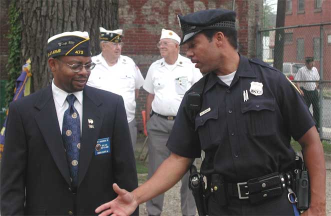 Gary from Post 473, and a Camden NJ Police officer