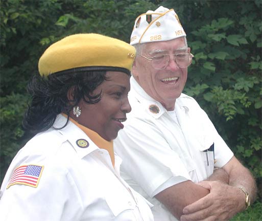 Kathy Lofland, Post 473 Drill Team & Robert Phillips, Department Vice Commander