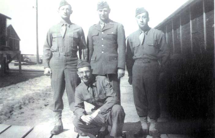 Group photo: Private Eugene F. Pawlik, upper left