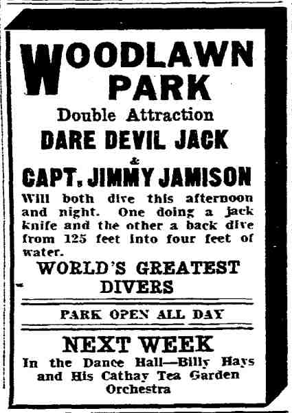Woodlawn Park advertisement, Trenton Evening Times, July 13, 1930