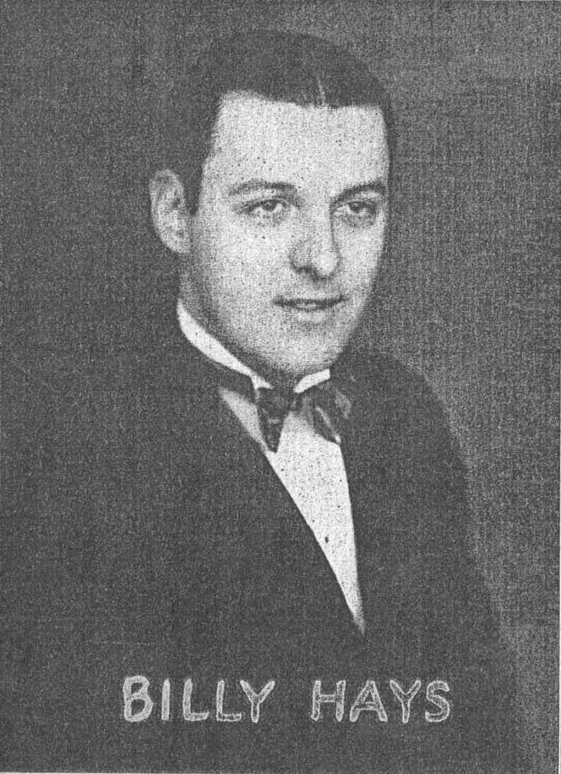 Portrait of Billy Hays, c. 1926