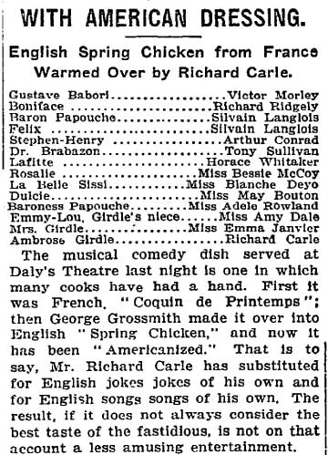 With American Dressing — New York Times, October 9, 1906, column 1