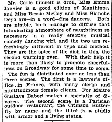 With American Dressing — New York Times, October 9, 1906, column 2